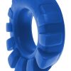Cock-Lug Silicone Lugged Cock Ring - Marine Blue - Image 4