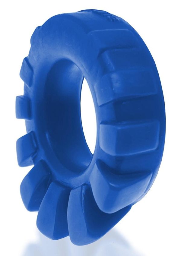 Cock-Lug Silicone Lugged Cock Ring - Marine Blue - Image 4