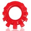 Cock-Lug Silicone Lugged Cock Ring - Red - Image 3