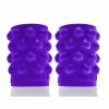 Bubbles Silicone Nipple Suckers - Eggplant