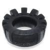 Cock Lug Lugged Cock Ring - Black