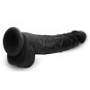 Master Cock Hung Harry Dildo with Balls 11.75in - Black - Image 4