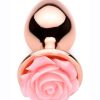 Booty Sparks Aluminum Anal Plug - Small - Pink/Rose Gold - Image 3