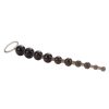 X 10 Beads Graduated Anal Beads 11 Inch Black - Image 3
