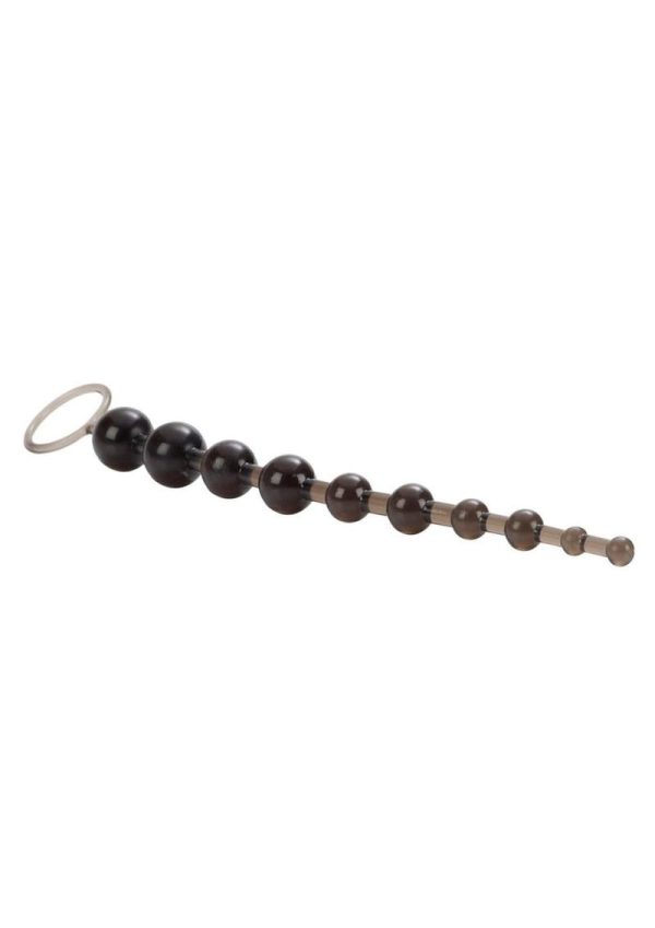 X 10 Beads Graduated Anal Beads 11 Inch Black - Image 3