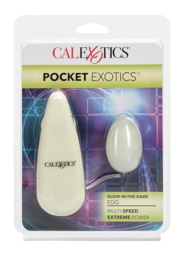 Pocket Exotics Glowing Egg Glow In The Dark 2 Inch Ivory - Image 2