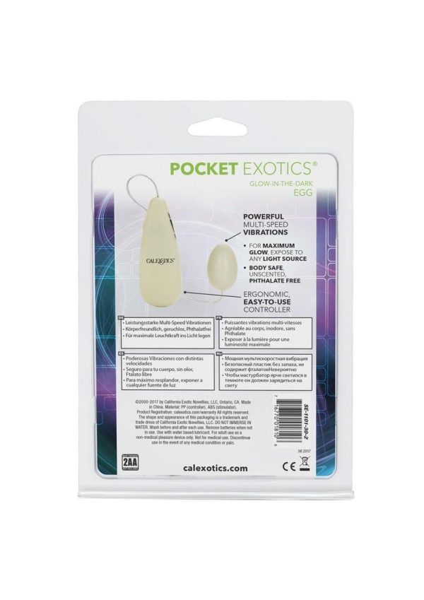 Pocket Exotics Glowing Egg Glow In The Dark 2 Inch Ivory - Image 4