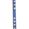 Cock Gear Leather Speed Snap Cock Ring - Blue - Image 3