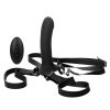 Her Royal Harness ME2 Rechargeable Silicone Rumbler Probe with Remote Control - Black