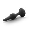 Anal Adventures Platinum Silicone Beginner Plug - Small - Black - Image 3