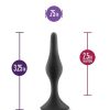 Anal Adventures Platinum Silicone Beginner Plug - Small - Black - Image 4