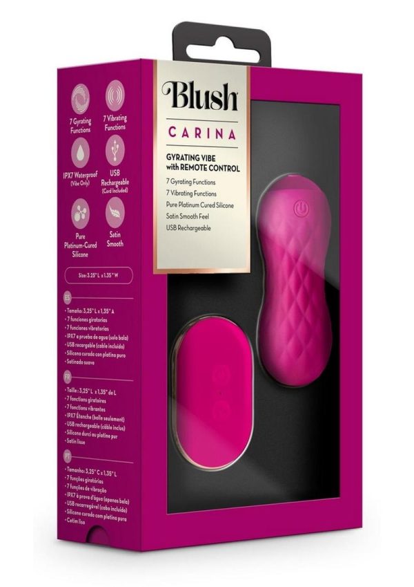 Lush Carina Rechargeable Silicone Vibrating Egg - Velvet Fuchsia - Image 2