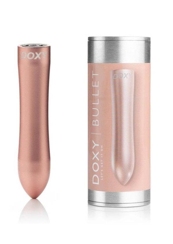 Doxy Bullet Rechargeable Aluminum Vibe - Pink Gold - Image 2