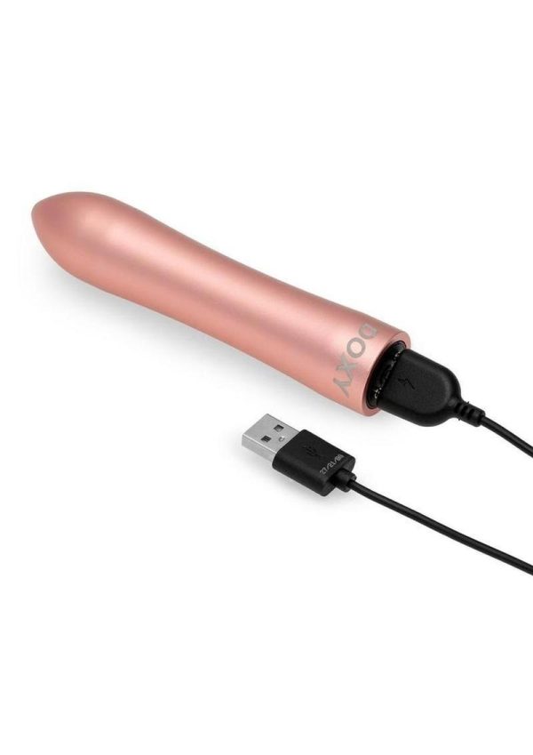 Doxy Bullet Rechargeable Aluminum Vibe - Pink Gold - Image 3