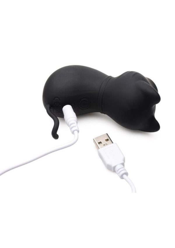 Shegasm Sucky Kitty Rechargeable Silicone Clitoral Stimulator - Black - Image 4