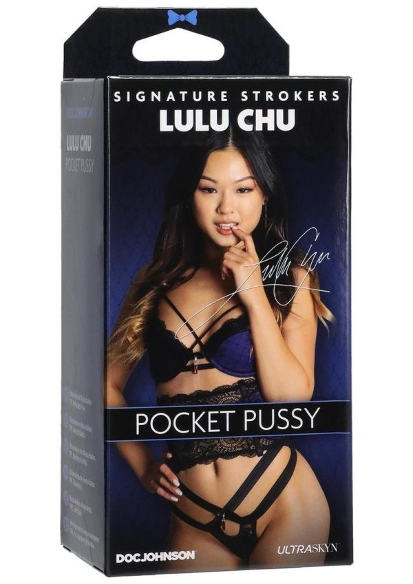 Signature Strokers Lulu Chu Ultraskyn Pocket Masturbator - Pussy - Vanilla - Image 2