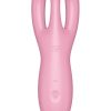 Satisfyer Threesome 4 Rechargeable Silicone Vibrator - Pink