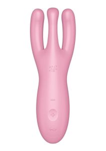 Satisfyer Threesome 4 Rechargeable Silicone Vibrator - Pink