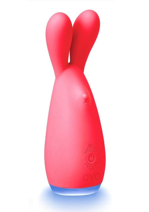 OVO Ner Clitoral Silicone Rechargeable Vibrator - Red/Orange - Image 3