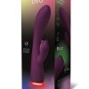 OVO Beacon Rechargeable Silicone Dual Stim Vibrator - Purple - Image 2