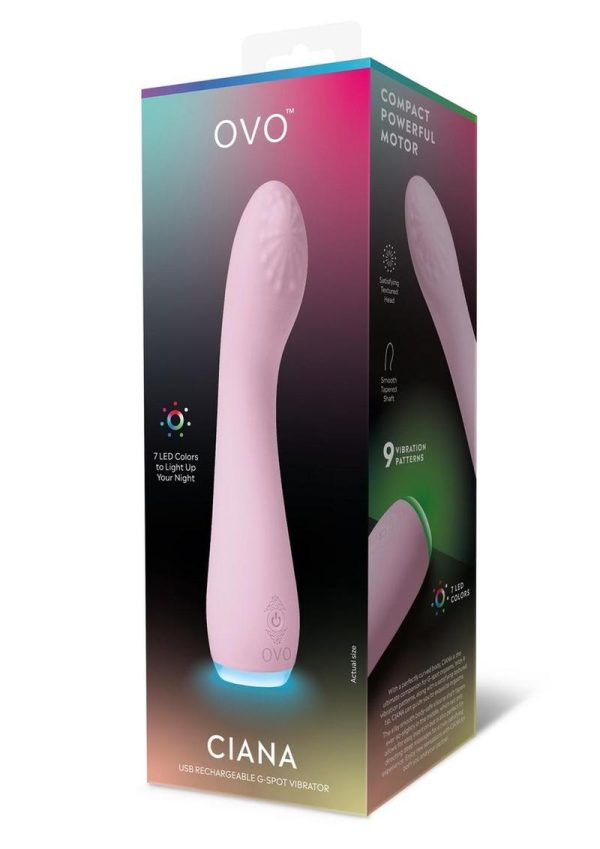 Ovo Ciana G-Spot Rechargeable Silicone Vibrator - Pink - Image 2