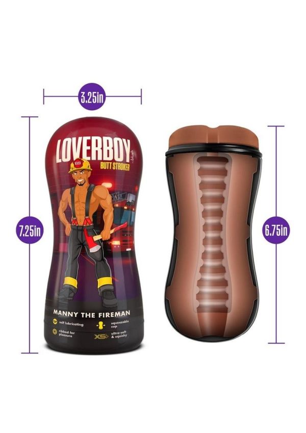 Loverboy Manny The Fireman Self Lubricating Anal Pocket Stroker - Caramel - Image 3