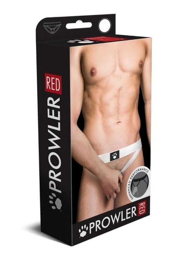 Prowler Red Ass-Less Cock Ring - Large - White - Image 2