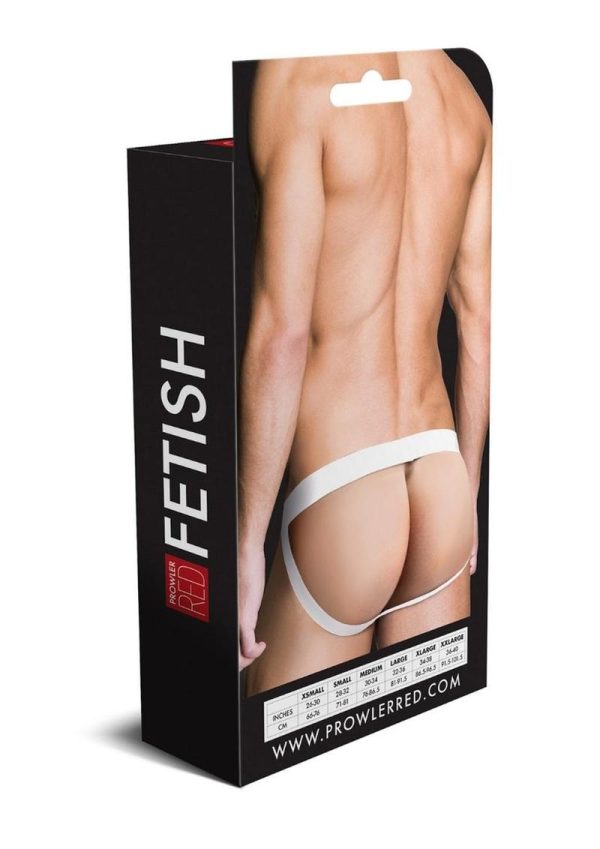 Prowler Red Ass-Less Cock Ring - XLarge - White - Image 4