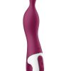 Satisfyer A-Mazing 1 Silicone Vibrator - Berry