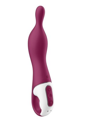 Satisfyer A-Mazing 1 Silicone Vibrator - Berry