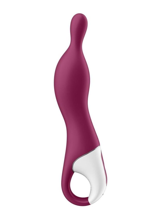 Satisfyer A-Mazing 1 Silicone Vibrating Stimulator - Berry - Image 3