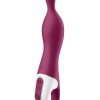 Satisfyer A-Mazing 1 Silicone Vibrating Stimulator - Berry - Image 4