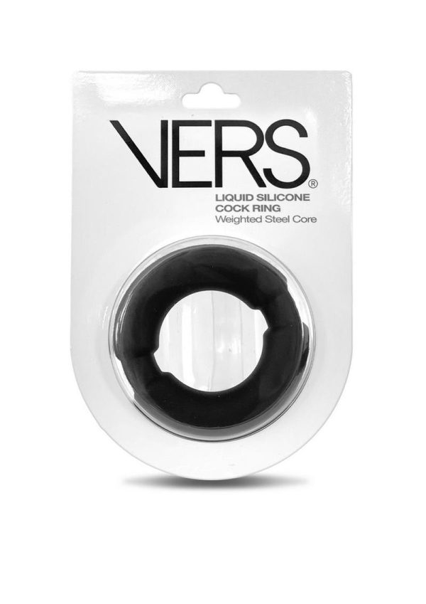 Vers Liquid Silicone Ball Stretcher Weighted Steel Core - Black - Image 2