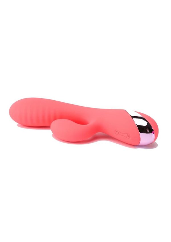 Juicy G-Gasm Stimulator Rechargeable Rabbit Vibrator - Orange - Image 3