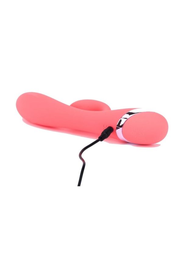 Juicy G-Gasm Stimulator Rechargeable Rabbit Vibrator - Orange - Image 4