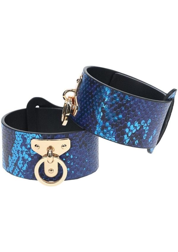 Ouch! Florence Collection Leg Cuffs - Blue - Image 3