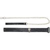 Ouch! Rome Collection Collar with Leash - Black - Image 3