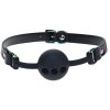 Ouch! Venice Collection Silicone Ball Gag - Black