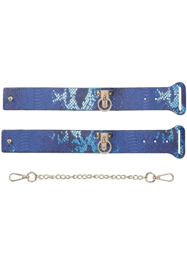 Ouch! Florence Collection Handcuffs - Blue - Image 3