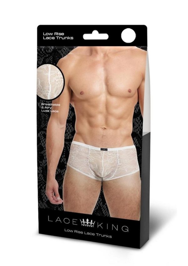 Lace King Lace Trunks - Medium/Large - White - Image 2