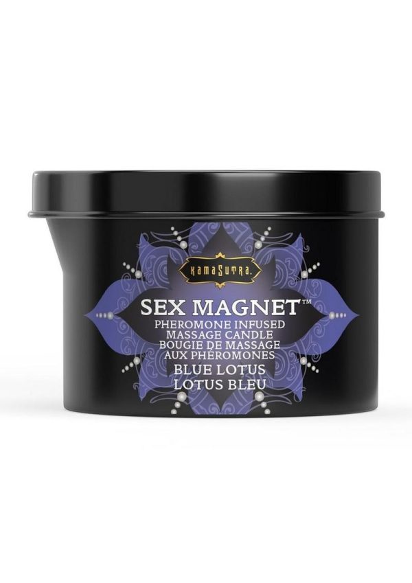 Kama Sutra Sex Magnet Blue Lotus Candle With Pour Spout 6oz. - Image 2