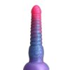 Colours Stacked Silicone Dildo 6in - Pink/Blue