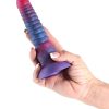 Colours Stacked Silicone Dildo 6in - Pink/Blue - Image 3
