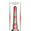 Colours Stacked Silicone Dildo 9in - Red/Gold - Image 4