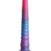 Colours Stacked Silicone Dildo 12in - Pink/Blue