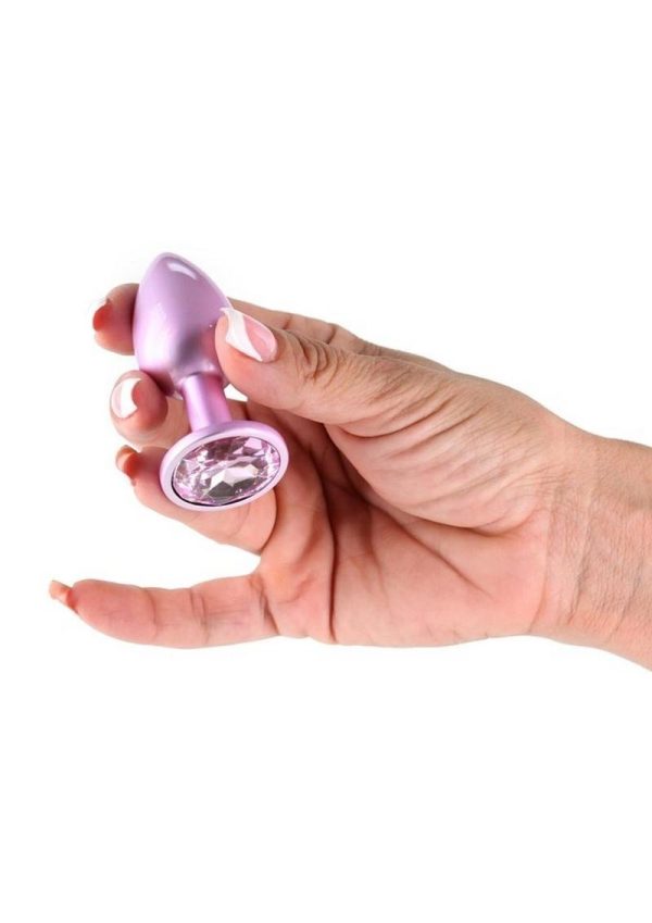 Rear Assets Anal Plug - Small - Iridescent Pink - Image 3