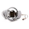 Master Series Cock Cuff Snap-On Chastity Cage - Silver - Image 4