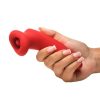 Lickgasm Plump Rechargeable Silicone Kiss Sucking and Vibrating Clitoral Stimulator - Red - Image 4