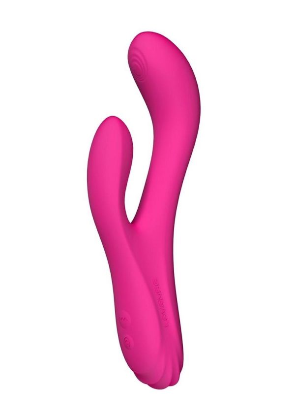 Lovense OSCI 3 Rechargeable Silicone G-Spot Vibrator With Clitoral Stimulator - Pink - Image 3