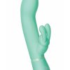 The Rabbit Company The Travel Rabbit Rechargeable Silicone Vibrator - Aqua - Image 4